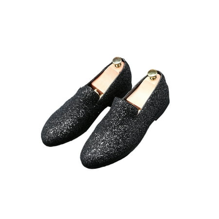 

Rotosw Mens Casual Shoe Slip-ons Moccasins Flat Flats Comfort Low Top Loafers Driving Lightweight Boat Shoes Black 10