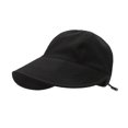 thumbnail image 2 of Guiexla Lady Outdoor Hat Sun Protection Anti-UV Wide Brim Solid Color Adjustable Drawstring Foldable Lightweight Gardening Travel Sun Cap Fisherman Hat, 2 of 8