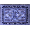 thumbnail image 1 of Ahgly Company Indoor Rectangle Oriental Blue Industrial Area Rugs, 4' x 6', 1 of 4