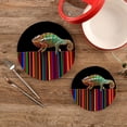 thumbnail image 2 of SKYSONIC Chameleon Pencils Colorful Pot Holders Trivets, 2 Pcs Heat Resistant Trivets, Cotton Thread Weave Mats for Hot Pads Pans Pot Bowl Teapot for Kitchen Decor, 2 of 7