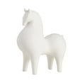 thumbnail image 4 of deevoka Animal Figurine, Ceramic Horse Statue Sculpture, Desk Decoration, Living Room Shelf Decor for Birthday Gift Table Centerpiece 21cmx9.5cmx23cm, 4 of 9