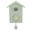 Green, variant on NFTIGB Bird House Wall Clock with Bird Voice Call, Nordic Style Pendulum Wall Hanging Clock for Office Bedroom Living Room Home Decor, Battery Operated Analog Display, 7.9 x 9.8 x 3.5 inches, White