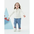 thumbnail image 5 of famuka Little Boy Girl White Denim Jacket Unisex Baby Button Down Jeans Coats Cowboy Outerwear, 5 of 10
