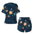 thumbnail image 5 of Lsque Solar System And Planets Women's Short-Sleeved Pajama Set - 2 Piece Soft and Lightweight Sleepwear Set-X-Large, 5 of 9