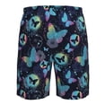 thumbnail image 6 of Naloa Blue Butterfly Men's Beach Shorts, Surfing shorts, Swim trunks, Quick Dry Swim Trunks for Surfing Beach Fun - X-Large, 6 of 9