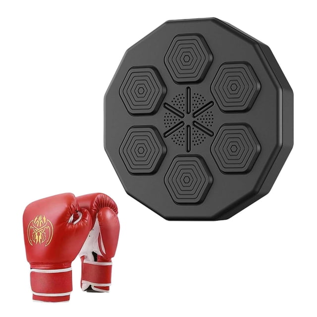 Música inteligente Máquina de boxeo Saco de boxeo Entrenamiento Deportes Montado en la pared Objetivo musical con guantes de boxeo Tiempos de Rojo DYNWAVEMX Máquina de boxeo de música