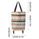 thumbnail image 3 of Carrito de compras plegable con bolsa expandible y cremallera | Ruedas plegables para fácil almacenamiento | Bolsa reutilizable para compras, escuela o excursiones, 3 of 9