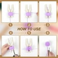 thumbnail image 4 of Kit de 4 piezas para hacer pompones de madera en 8 tamaños, herramienta en forma de H para hacer bolas de lana, ideal para manualidades con agujas y tejido de lana., 4 of 6