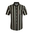 thumbnail image 1 of Camisa hawaiana manga corta botones beige negro T S, 1 of 6
