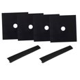 thumbnail image 3 of OULII 4Pcs Oven Liner Black Non Stick Gas Hob Protector Sheets with Adhesive Strip Set, 3 of 8