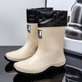 thumbnail image 7 of Women's Waterproof PVC Ankle Rain Boots Non Slip Thick Heel Gardening Shoes, 7 of 7