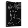 thumbnail image 2 of Epic Art 'Face Noir' by Holly Wojhan, Acrylic Glass Wall Art, 24"x36", 2 of 8