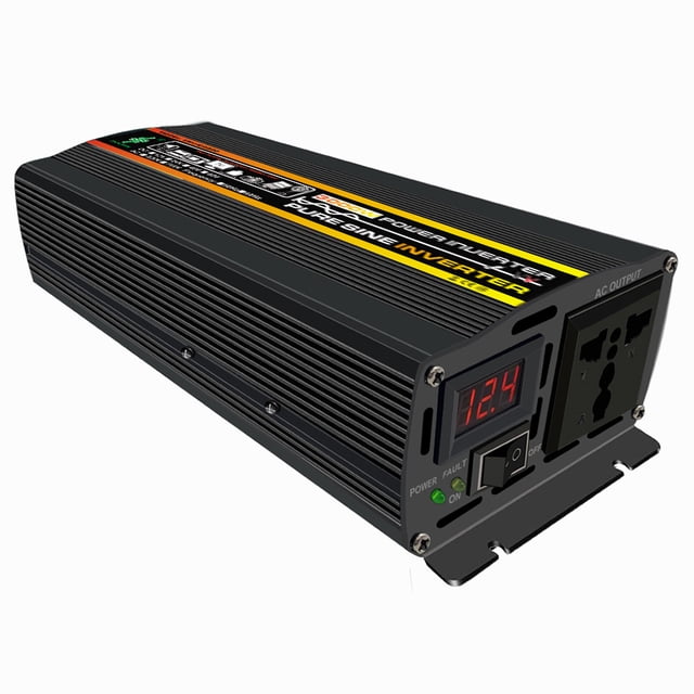 Inversor de corriente para automóvil Pantalla de voltaje LED Inversor de onda sinusoidal pura (60V 220V) Likrtyny Accesorios para autos y motos
