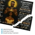 thumbnail image 2 of Custom 1000 Piece Jigsaw Puzzle for African American Couples – Black King and Queen We're a Team, Personalized Names Romantic Quote Black Love Puzzle, Gifts for Wedding Anniversary Valentine's Day, 2 of 8