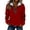 Red, variant on Njagoc3 Womens Colorblocked Semi-Zip Long Sleeve Turn-Down Collar Casual Sweatshirt Jacket Top