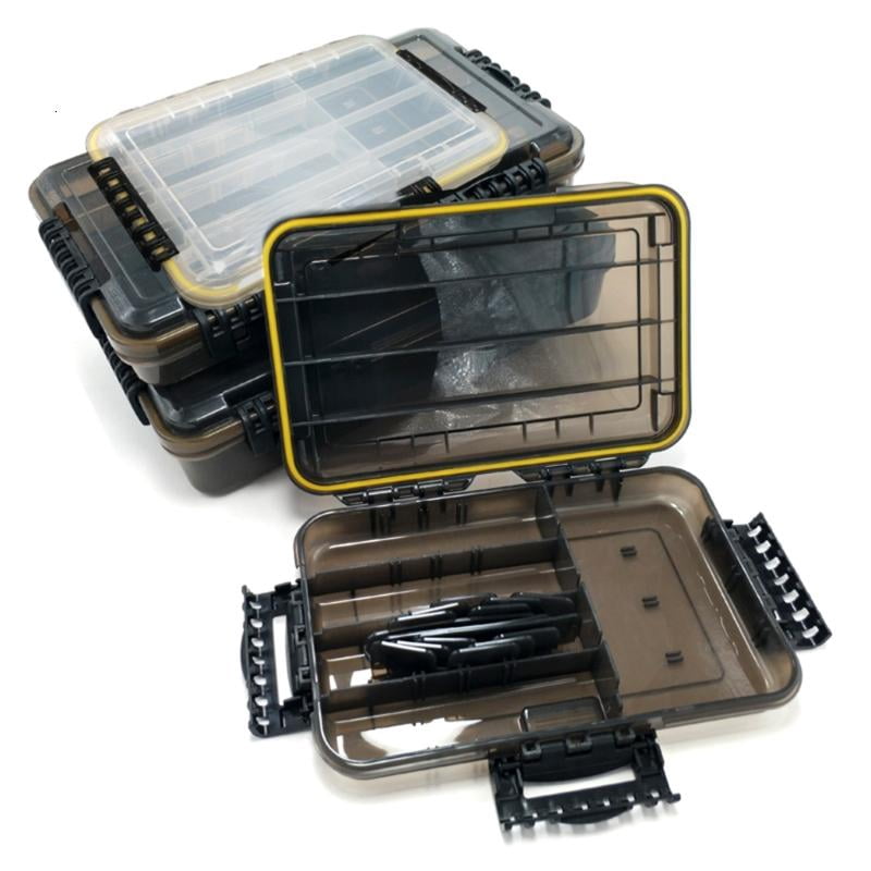 CEORPER Tackles Organizers Sun Protections Lures Storage Box with Adjustable Dividers