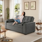 Sofa Bed, Lofka 70 Convertible 3-in-1 Sleeper Sofa Bed for Living Room and Small Space,Dark Grey