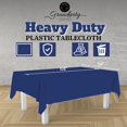 thumbnail image 2 of Grandipity Navy Blue 72 Pack Premium Disposable Plastic Tablecloth 54 Inch. x 108 Inch. Decorative Rectangle Table Cover, 2 of 14