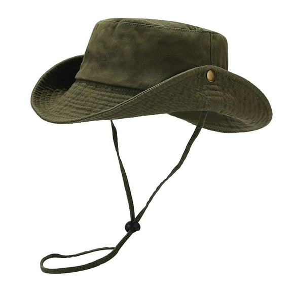 Hats For Women Bucket Hat Green Summer Wide Brim Outdoor Solid Color Cool Casual Elegant Womens Hats
