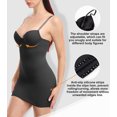 thumbnail image 4 of QRIC Women's Dress Full Slip Shapewear Bodysuit Lingerie Body Shaper with Built-in Bra Tops Smooth Back, 4 of 6