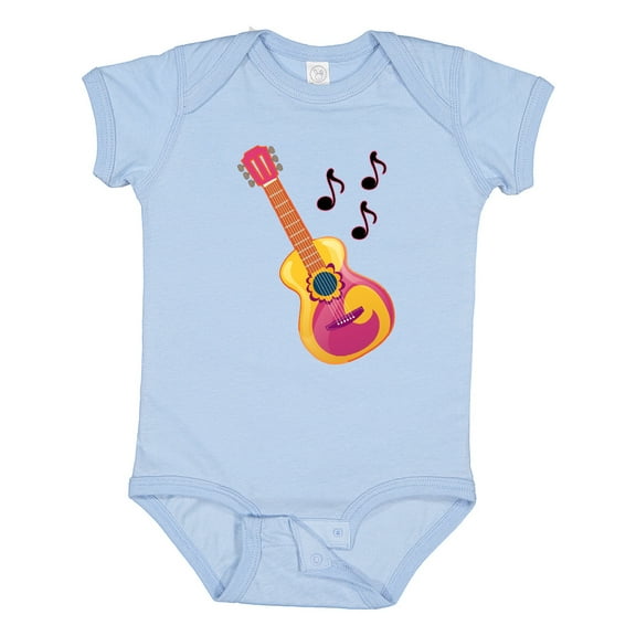 Inktastic Guitar Music Retro Musician Boys or Girls Baby Bodysuit