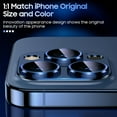 thumbnail image 5 of Metal Camera Lens Protector for iPhone 15 Pro Max Aluminum Alloy Tempered Glass Cover Screen Protector for iPhone 15 Pro, 5 of 7