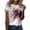 Hot Pink, variant on Tees for Women Casual Classic Fit Round Neck Short Sleeve Flower Butterfly Print Tshirt Lightweight Womens Graphic Tees
