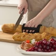 thumbnail image 3 of HUGFEGWE Bread Slicer for Homemade Bread Adjustable Width, Bread Slicer Guide Sillicone Table Bread/Roast/Loaf Slicer Cutter, Cut Protector Oven Heat Insulation Hands Guard Kitchen Gadget Red, 3 of 8