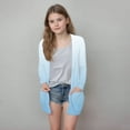 thumbnail image 2 of Ashirexll Girls Long Sleeve Tops Casual Cardigan Fall 5-14 Years Fashion Girls Casual Long Sleeve Printed Pocket Blouse, 2 of 6