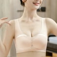 thumbnail image 4 of asdoklhq Womens Plus T-Shirt Bras,Women's Bra Wire Free Underwear OnePiece Bra Everyday Underwear Bras, 4 of 9