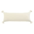 thumbnail image 3 of LR Home Ox Bay Hand-stitched White/Blue Stripe All-Natural Cotton Pillow Cover, 3 of 8