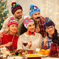 thumbnail image 3 of Sombrero de Navidad para adultos y niños, sombrero de Papá Noel, muñeco de nieve, ciervo, bastón, Año Nuevo, decoraciones para el hogar, adornos de fiesta de navidad, 3 of 4