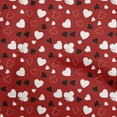thumbnail image 1 of oneOone Silk Tabby Red Fabric Poker Card Sewing Material Print Fabric By The Yard 42 Inch Wide, 1 of 4