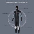 thumbnail image 4 of Premium Wetsuits for Men | Fullbody 3mm Neoprene Wetsuit with Shark Skin Chest Panel | Super Stretch Neck Cuffs Ankles for Diving Snorkeling Surfing Swimming, 4 of 5