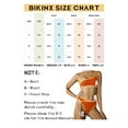 thumbnail image 5 of BIKINX Womens Swimsuits One Shoulder Bikini Sets for Women Bathing Suits Swimwear Orange, 5 of 5