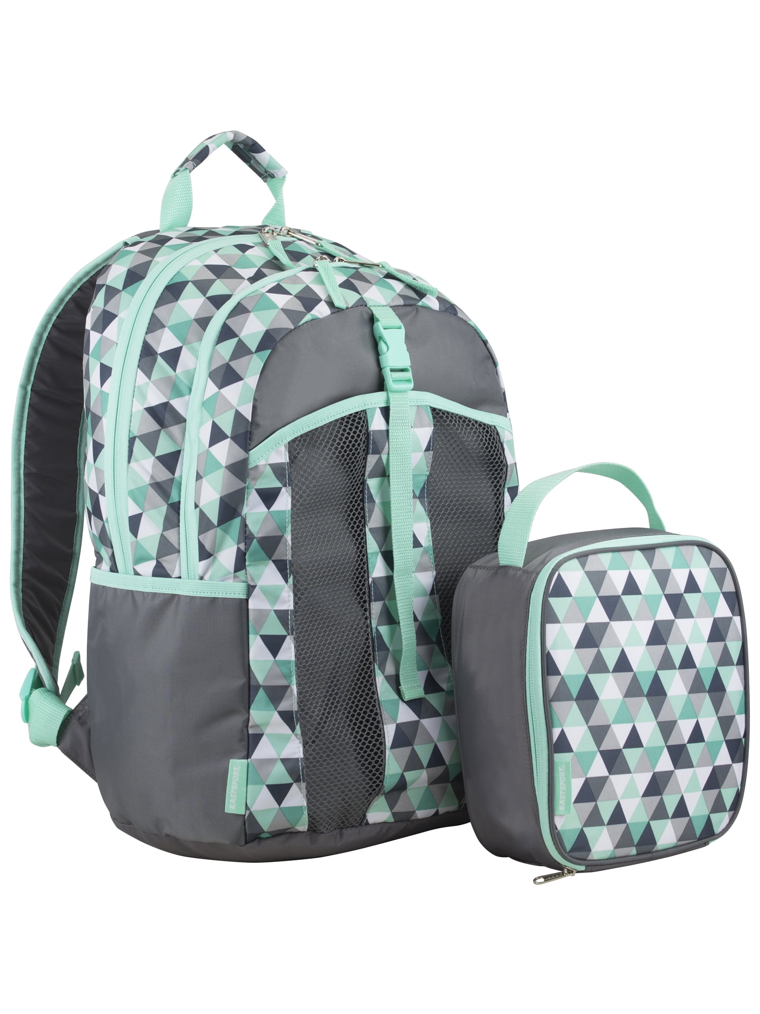 Eastsport Deluxe Backpack with Bonus Matching Lunch Bag, Diamond