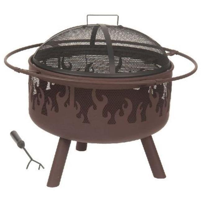 Dagan FPF1000 Flame Style Wood Burning Fire Pit with 23 in. Dia. Fire