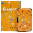 thumbnail image 1 of Miami Carryon RFIDWSORTR 2.3 oz  RFID Protected Wallet &amp; Passport Cover Set  Orange Travel, 1 of 2