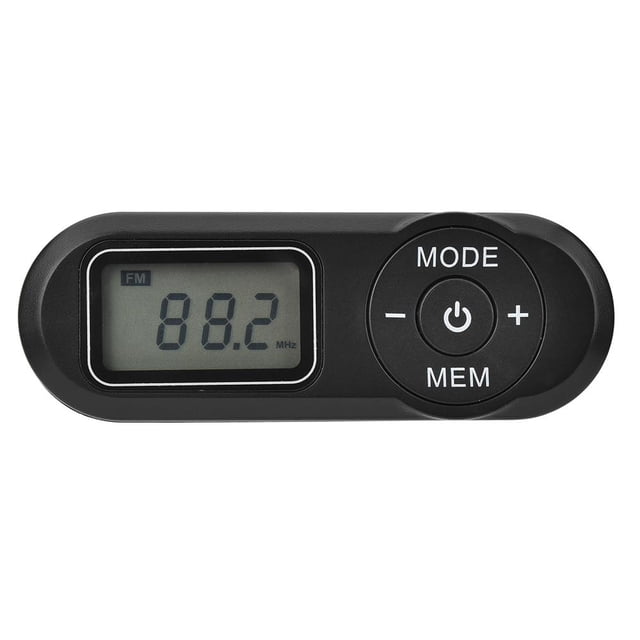 Pantalla digital LCD Mini radio de bolsillo Receptor de reproductor FM recargable retro Hugtrwg Para estrenar