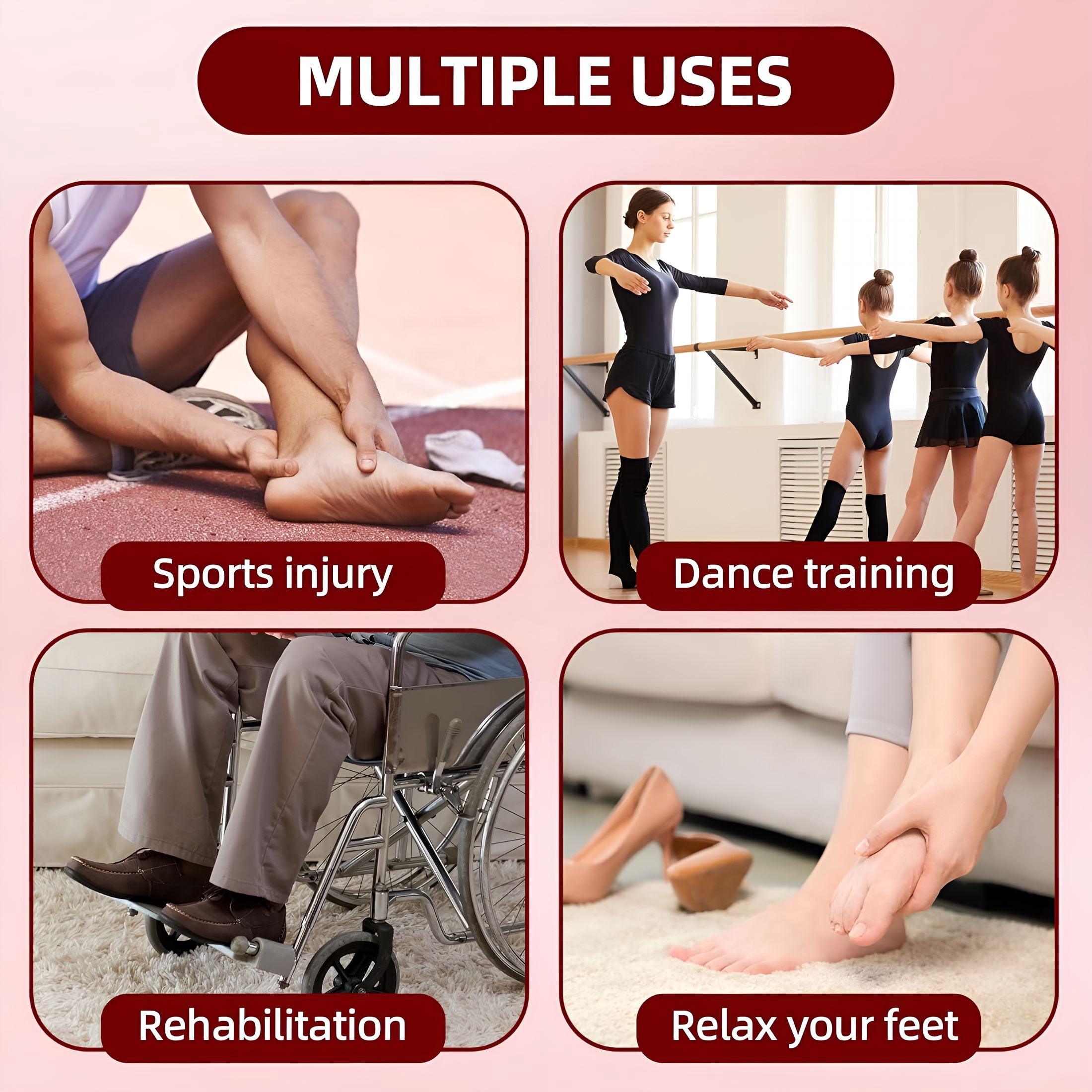 OITY Foot Massager, Foot Renew Triple Method Massager, Foot Relief, Compact Portable for All Ages