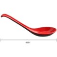 thumbnail image 2 of 10 Pieces Soup Spoons, Chinese Style Plastic Spoons, Soup Spoons Large Long Handle Spoon, Noodle Soup Spoons / Plastic Soup Spoons Rice Spoons, Office, School, 2 of 7