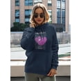 thumbnail image 2 of Flying 3D Smiles Techno Style Hoodie Women -Image by Shutterstock, Female Small, 2 of 4
