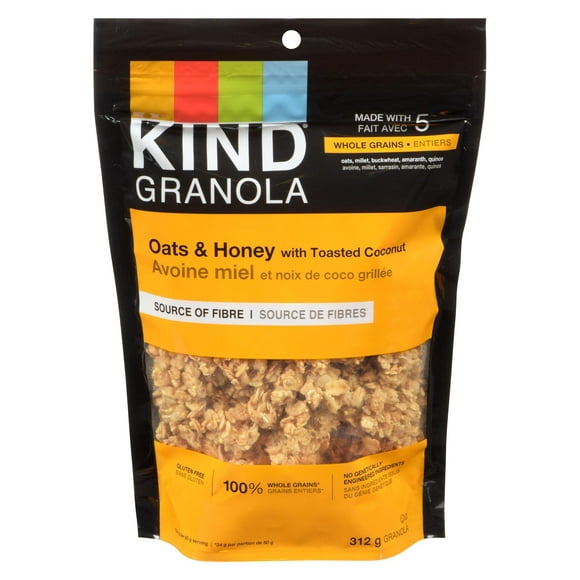 KIND Oats & Honey with Toasted Coconuts Granola, 312g, 312g