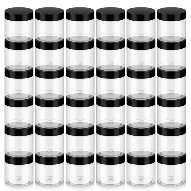 Frascos de plástico Loretoy, paquete de 36 unidades, 60 ml, con tapas, sin BPA, recargables