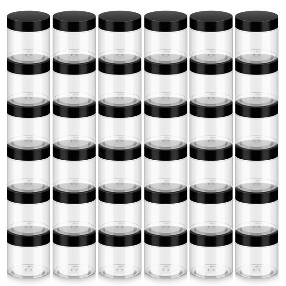 Frascos de plástico Loretoy, paquete de 36 unidades, 60 ml, con tapas, sin BPA, recargables