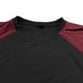 thumbnail image 5 of Tisuna Fall T-Shirts For Mens Comfortable Crew Neck Tops Men Color Blocking T Shirts For Athletic Casual Size M, 5 of 5
