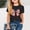 Black, variant on Short T-Shirts Sleeve Kids Girls Round Neck Shirt Printed Loose Blouses Shirt Top Red Size 5 Years