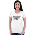 thumbnail image 3 of Kansas Rivalry Funny Missouri Sucks Womens Slim Fit Graphic Tee Brisco Brands S, 3 of 5
