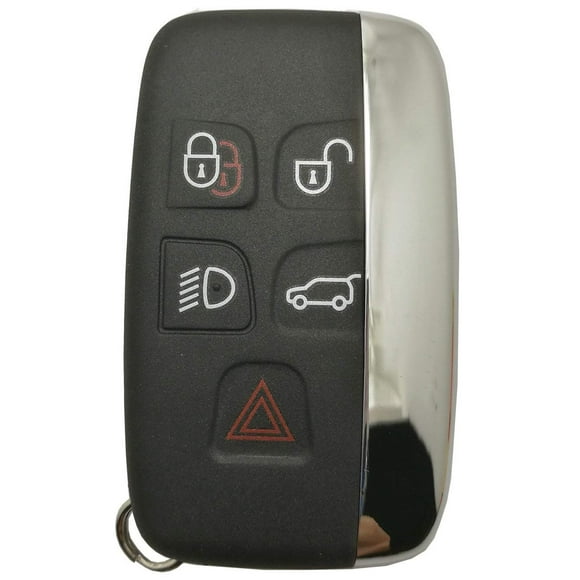 Smart Key Fob Case Shell for Land Rover Range Rover Sport LR2 LR4 Evoque 5 Buttons Keyless Entry Remote Replacement Cover Casing (Black)