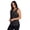 Charcoal, variant on Active Plus Size Women's Twist Back Soft Relaxed Tank Top Tunic